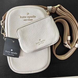 NWT | Kate Spade New York Rosie North South Crossbody bag in pebbled leather